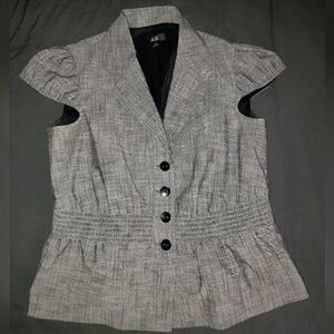 AGB Short Sleeve Blazer Top